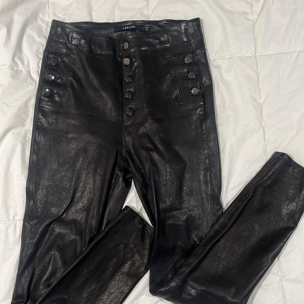 JBrand lamb skin pants